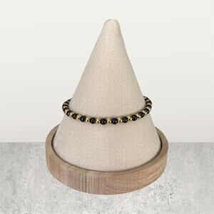 Unisex Adjustable 4MM Copper Beaded Bracelet